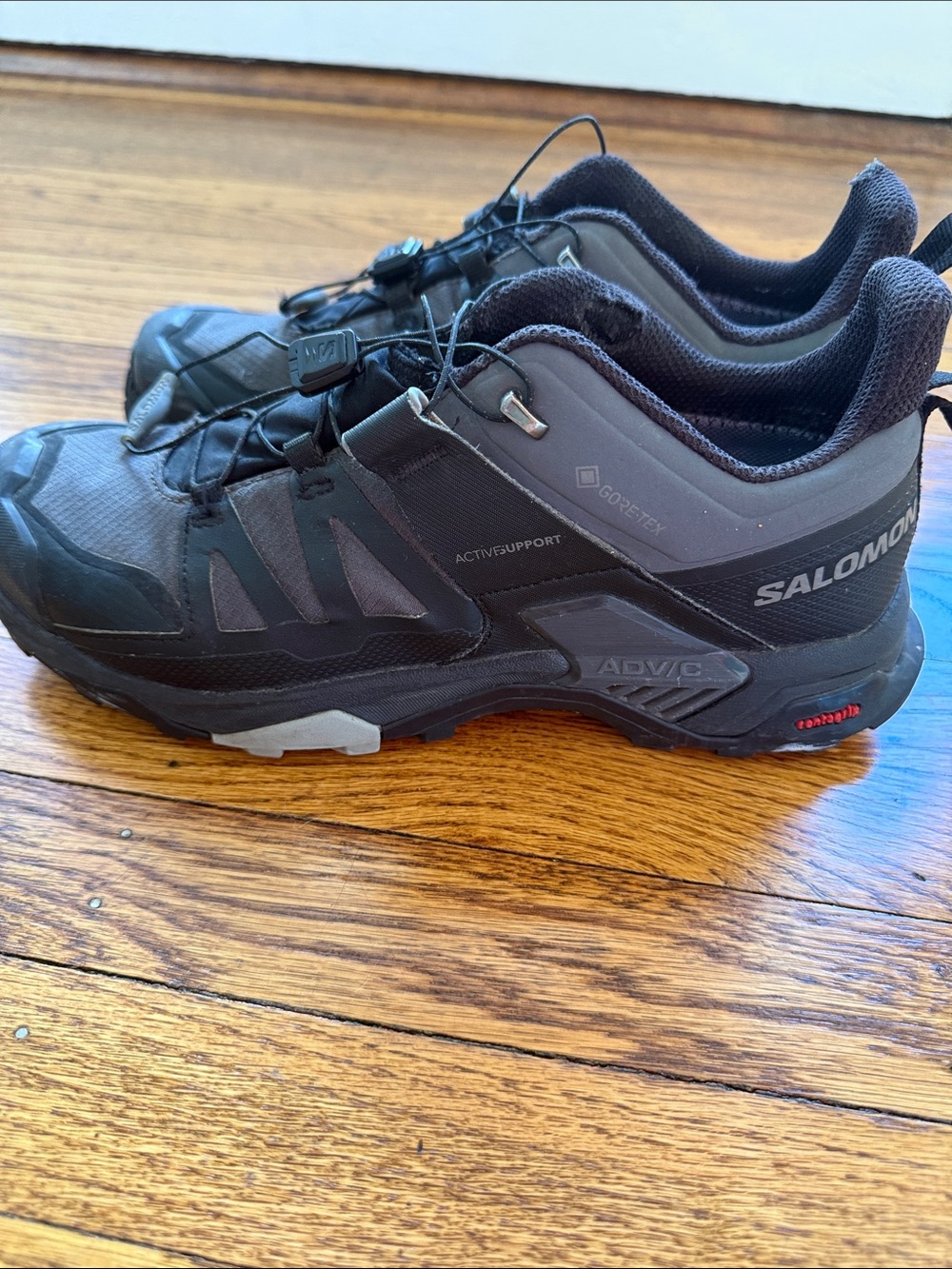 Salomon Men's Black and Gray Gore-Tex Trail Running Shoes